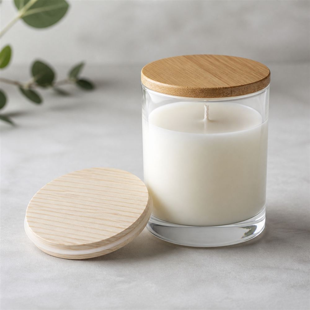 Bamboo and pine wood lids, natural, stained or painted